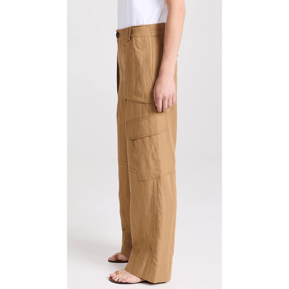 VINCE NWT Mid-Rise Fluid Cargo Trouser Pants Brown Nile Sz 16 Gorpcore $395 MSRP - Picture 8 of 10